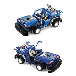 QIHUI 8005 non  XE ĐỊA HÌNH MÀU XANH BIỂN bộ đồ chơi xếp lắp ráp ghép mô hình  FLASH Kỹ Thuật Công Nghệ Cao Mô Hình Phương Tiện 445 khối