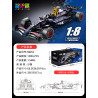 wisdom MG52 Xếp hình lắp ráp ghép mô hình Bò Đỏ F1 1:8