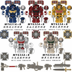unknown MY631A unknown MY632A unknown MY633A unknown MY634A unknown MY635A Warhammer 40,000 Xếp hình lắp ráp ghép mô hình Warhammer 40.000 5 nhân vật nhỏ