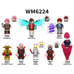 WM WM6224 WM WM3051 WM WM3052 WM WM3053 WM WM3054 WM WM3055 WM WM3056 WM WM3057 WM WM3058 Xếp hình lắp ráp ghép mô hình Daredevil Party 8 loại nhân vật nhỏ