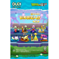 GUDI 60037 Xếp hình lắp ráp ghép mô hình Plants vs. Zombies: Minifigures Blind Box Phiên bản thứ 8