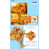 Fine bricks 26202 Xếp hình lắp ráp ghép mô hình Nắng thu bốn mùa