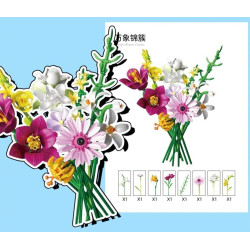 Fine bricks 26224 Wonder Bloom Clusler Xếp hình lắp ráp ghép mô hình Tất cả mọi thứ