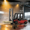Amaing block 10010 Forklift & Loader Engineering Fleet Xếp hình lắp ráp ghép mô hình Đội xe nâng, máy xúc kỹ thuật