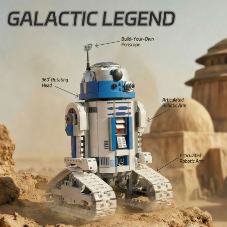 Amaing block 70002 Galactic Fixed Robot Xếp hình lắp ráp ghép mô hình Robot sửa chữa Galaxy