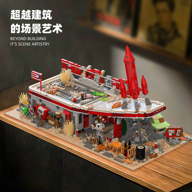 Xbert 66139 Xếp hình lắp ráp ghép mô hình Fallout: Nhà hàng tên lửa đỏ