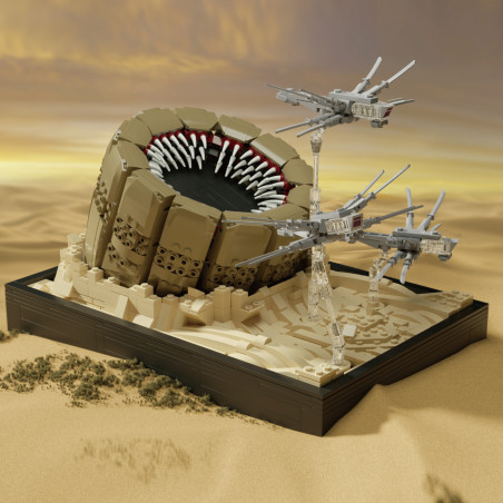 Xbert 66171 Sandworm Strike Xếp hình lắp ráp ghép mô hình cuộc tấn công của giun cát