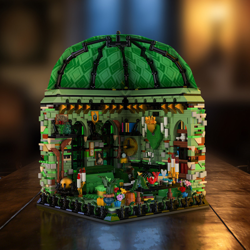Xbert 66192 Common Room Xếp hình lắp ráp ghép mô hình Harry Potter: Phòng sinh hoạt chung của Slytherin