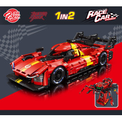 EIKEE Y14001 Xếp hình lắp ráp ghép mô hình Xe thể thao LE Le Mans, nhện cơ khí 1:14