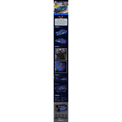 MouldKing 27134 Subaru Impresa Xếp hình lắp ráp ghép mô hình Xe đua Impresa WRC2004