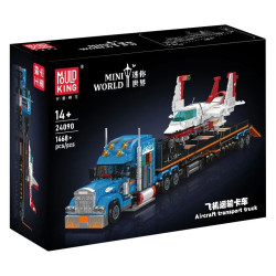 MouldKing 24090 Aircraft Transport Truck Xếp hình lắp ráp ghép mô hình Mini World: Xe tải vận chuyển máy bay
