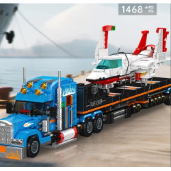 MouldKing 24090 Aircraft Transport Truck Xếp hình lắp ráp ghép mô hình Mini World: Xe tải vận chuyển máy bay