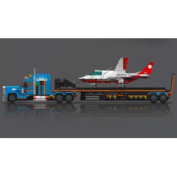 MouldKing 24090 Aircraft Transport Truck Xếp hình lắp ráp ghép mô hình Mini World: Xe tải vận chuyển máy bay