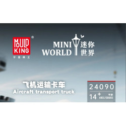 MouldKing 24090 Aircraft Transport Truck Xếp hình lắp ráp ghép mô hình Mini World: Xe tải vận chuyển máy bay