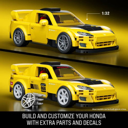 Mattel Brick Shop JFR88 Hot Wheels ’07 Honda S2000 Xếp hình lắp ráp ghép mô hình Hot Wheels Honda S2000 1:32