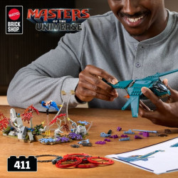 Mattel Brick Shop JNF83 Masters Of The Universe Eternia Flight Fight Xếp hình lắp ráp ghép mô hình He-Man: Trận chiến vĩnh cửu