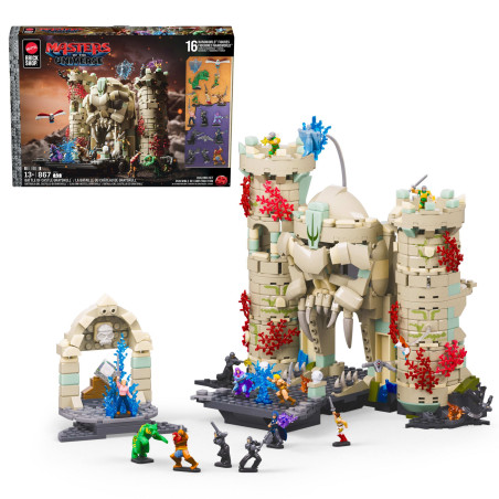 Mattel Brick Shop JMB32 Masters of the Universe Battle of Castle Grayskull Xếp hình lắp ráp ghép mô hình He-Man: Trận chiến vỏ xám