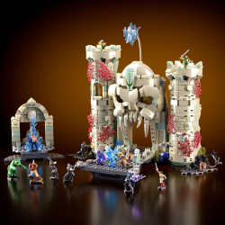 Mattel Brick Shop JMB32 Masters of the Universe Battle of Castle Grayskull Xếp hình lắp ráp ghép mô hình He-Man: Trận chiến vỏ xám