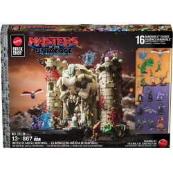 Mattel Brick Shop JMB32 Masters of the Universe Battle of Castle Grayskull Xếp hình lắp ráp ghép mô hình He-Man: Trận chiến vỏ xám