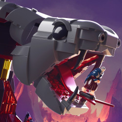 Mattel Brick Shop JMB31 Masters of the Universe Clash at Snake Mountain Xếp hình lắp ráp ghép mô hình Người khổng lồ của vũ trụ: Cuộc thách đấu ở Núi Rắn