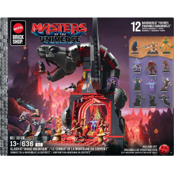 Mattel Brick Shop JMB31 Masters of the Universe Clash at Snake Mountain Xếp hình lắp ráp ghép mô hình Người khổng lồ của vũ trụ: Cuộc thách đấu ở Núi Rắn