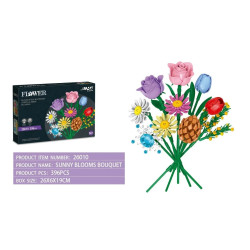 Fine bricks 26010 Sunny Blooms Bouquet Xếp hình lắp ráp ghép mô hình bó hoa mặt trời
