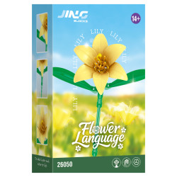 Fine bricks 26050 Flower Language Xếp hình lắp ráp ghép mô hình Ngôn ngữ hoa 9 kiểu: hoa huệ, hoa tulip, lục bình, hoa sen, hoa lan, hoa dâm bụt, hoa hướng dương, hoa hồng trắng, bạch dương đỏ bạc