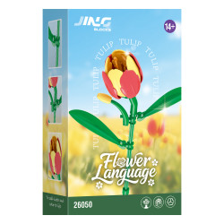 Fine bricks 26050 Flower Language Xếp hình lắp ráp ghép mô hình Ngôn ngữ hoa 9 kiểu: hoa huệ, hoa tulip, lục bình, hoa sen, hoa lan, hoa dâm bụt, hoa hướng dương, hoa hồng trắng, bạch dương đỏ bạc