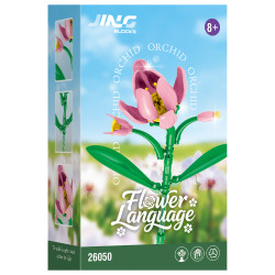 Fine bricks 26050 Flower Language Xếp hình lắp ráp ghép mô hình Ngôn ngữ hoa 9 kiểu: hoa huệ, hoa tulip, lục bình, hoa sen, hoa lan, hoa dâm bụt, hoa hướng dương, hoa hồng trắng, bạch dương đỏ bạc
