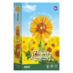 Fine bricks 26050 Flower Language Xếp hình lắp ráp ghép mô hình Ngôn ngữ hoa 9 kiểu: hoa huệ, hoa tulip, lục bình, hoa sen, hoa lan, hoa dâm bụt, hoa hướng dương, hoa hồng trắng, bạch dương đỏ bạc
