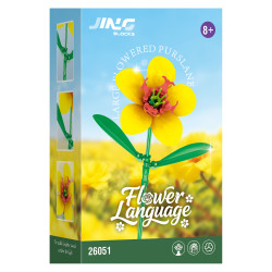 Fine bricks 26051 Flower Language Xếp hình lắp ráp ghép mô hình 9 loại hoa hướng dương ấm áp: clematis, purslane, kim ngân hoa, hoa oải hương, hoa nhài, Goldenrod, hoa trà, hoa sen, nghệ tây
