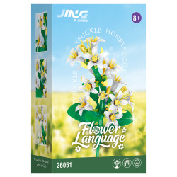 Fine bricks 26051 Flower Language Xếp hình lắp ráp ghép mô hình 9 loại hoa hướng dương ấm áp: clematis, purslane, kim ngân hoa, hoa oải hương, hoa nhài, Goldenrod, hoa trà, hoa sen, nghệ tây