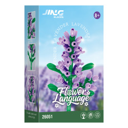 Fine bricks 26051 Flower Language Xếp hình lắp ráp ghép mô hình 9 loại hoa hướng dương ấm áp: clematis, purslane, kim ngân hoa, hoa oải hương, hoa nhài, Goldenrod, hoa trà, hoa sen, nghệ tây