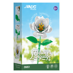 Fine bricks 26051 Flower Language Xếp hình lắp ráp ghép mô hình 9 loại hoa hướng dương ấm áp: clematis, purslane, kim ngân hoa, hoa oải hương, hoa nhài, Goldenrod, hoa trà, hoa sen, nghệ tây