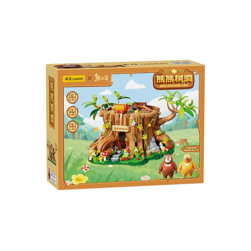Wekki 518403 Xếp hình lắp ráp ghép mô hình Gấu Haunted: Hang Cây Gấu
