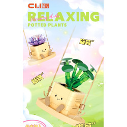 toy generation 8869 Xếp hình lắp ráp ghép mô hình Chậu Cây Đu Đưa Dễ Thương 8 Loại