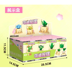 toy generation 8869 Xếp hình lắp ráp ghép mô hình Chậu Cây Đu Đưa Dễ Thương 8 Loại