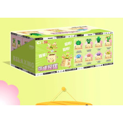 toy generation 8869 Xếp hình lắp ráp ghép mô hình Chậu Cây Đu Đưa Dễ Thương 8 Loại