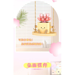 toy generation 8869 Xếp hình lắp ráp ghép mô hình Chậu Cây Đu Đưa Dễ Thương 8 Loại