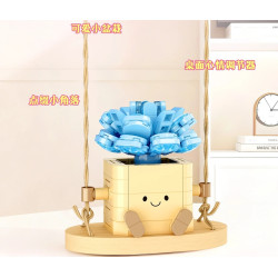 toy generation 8869 Xếp hình lắp ráp ghép mô hình Chậu Cây Đu Đưa Dễ Thương 8 Loại