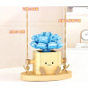 toy generation 8869 Xếp hình lắp ráp ghép mô hình Chậu Cây Đu Đưa Dễ Thương 8 Loại