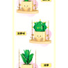 toy generation 8869 Xếp hình lắp ráp ghép mô hình Chậu Cây Đu Đưa Dễ Thương 8 Loại