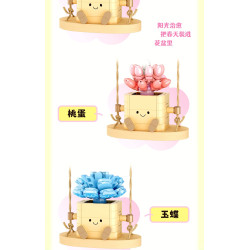 toy generation 8869 Xếp hình lắp ráp ghép mô hình Chậu Cây Đu Đưa Dễ Thương 8 Loại