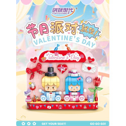toy generation 36091 Xếp hình lắp ráp ghép mô hình Bữa tiệc chủ đề ngày lễ tình nhân