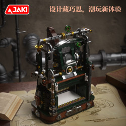 JAKI KJ052 Printing Machine Xếp hình lắp ráp ghép mô hình Máy in cơ khí lõi cứng