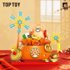 TOP TOY TC2625 Xếp hình lắp ráp ghép mô hình Chú gấu nhỏ: Hộp mù tự khắc 6 phong cách: Tất cả cùng một lúc, Cậu bé thu thập của cải, Sư tử đến xung quanh, Lợn may mắn Naji, Thần chim sẻ ở đây, May mắn thăng cấp
