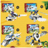 PRCK 61101 Xếp hình lắp ráp ghép mô hình Mecha chiến binh Titan 4 trong 1