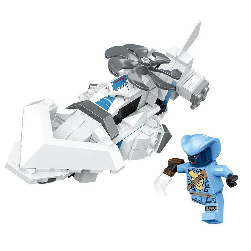 PRCK 61080 Xếp hình lắp ráp ghép mô hình Mecha chiến binh Titan 4 trong 1