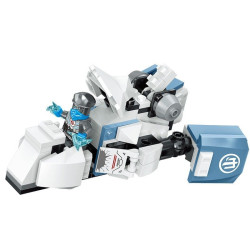 PRCK 61080 Xếp hình lắp ráp ghép mô hình Mecha chiến binh Titan 4 trong 1