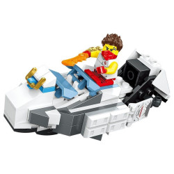 PRCK 61080 Xếp hình lắp ráp ghép mô hình Mecha chiến binh Titan 4 trong 1
